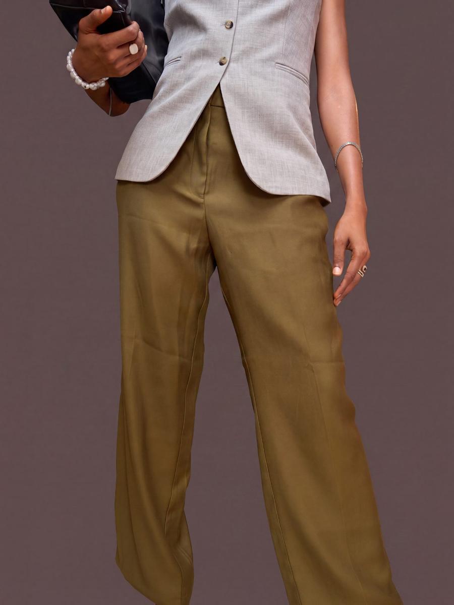 Pantalon tailleur droit
