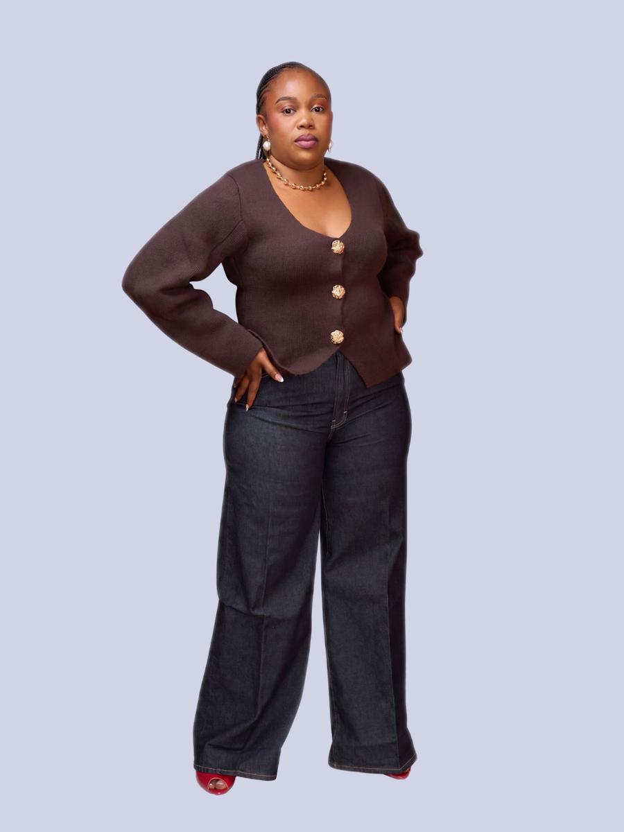 Pantalon Jean Large Bleu