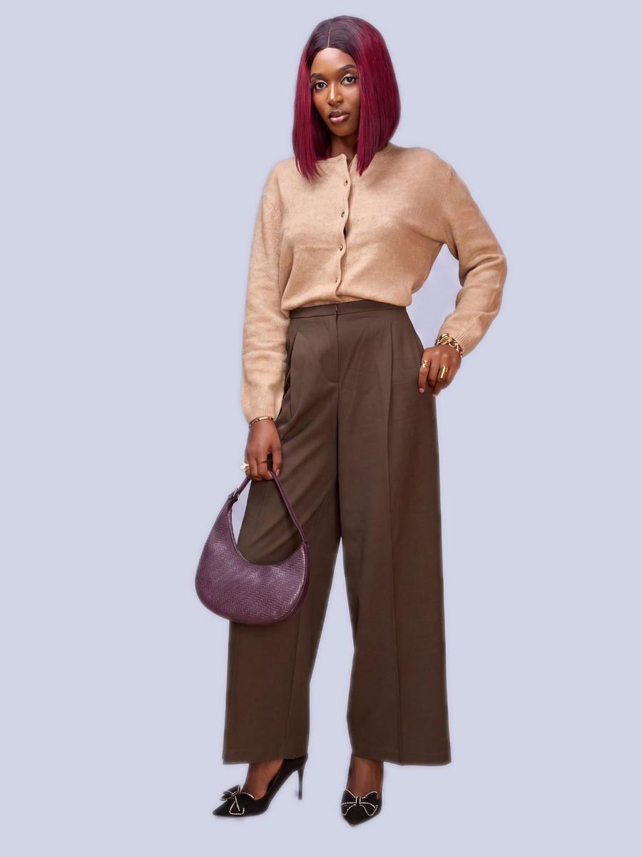 Pantalon large à pinces
