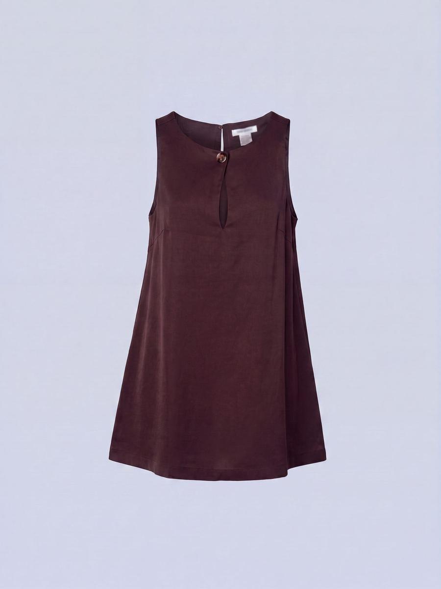 Robe évasée sans manches