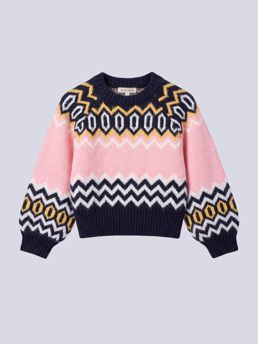 Pull à imprimé graphique
