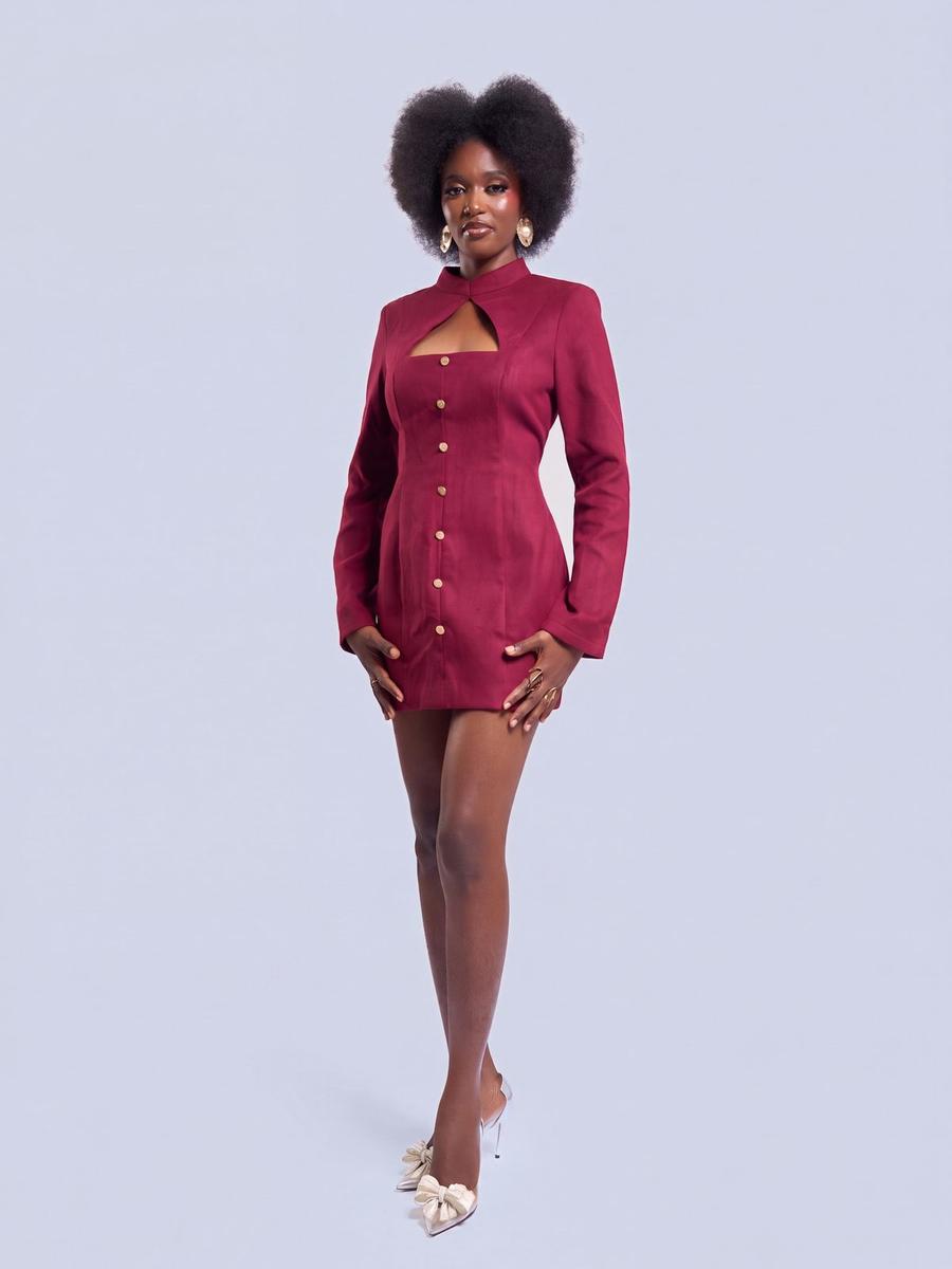 Mini robe col Mao