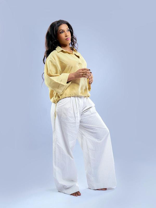 Blouse ample à encolure V