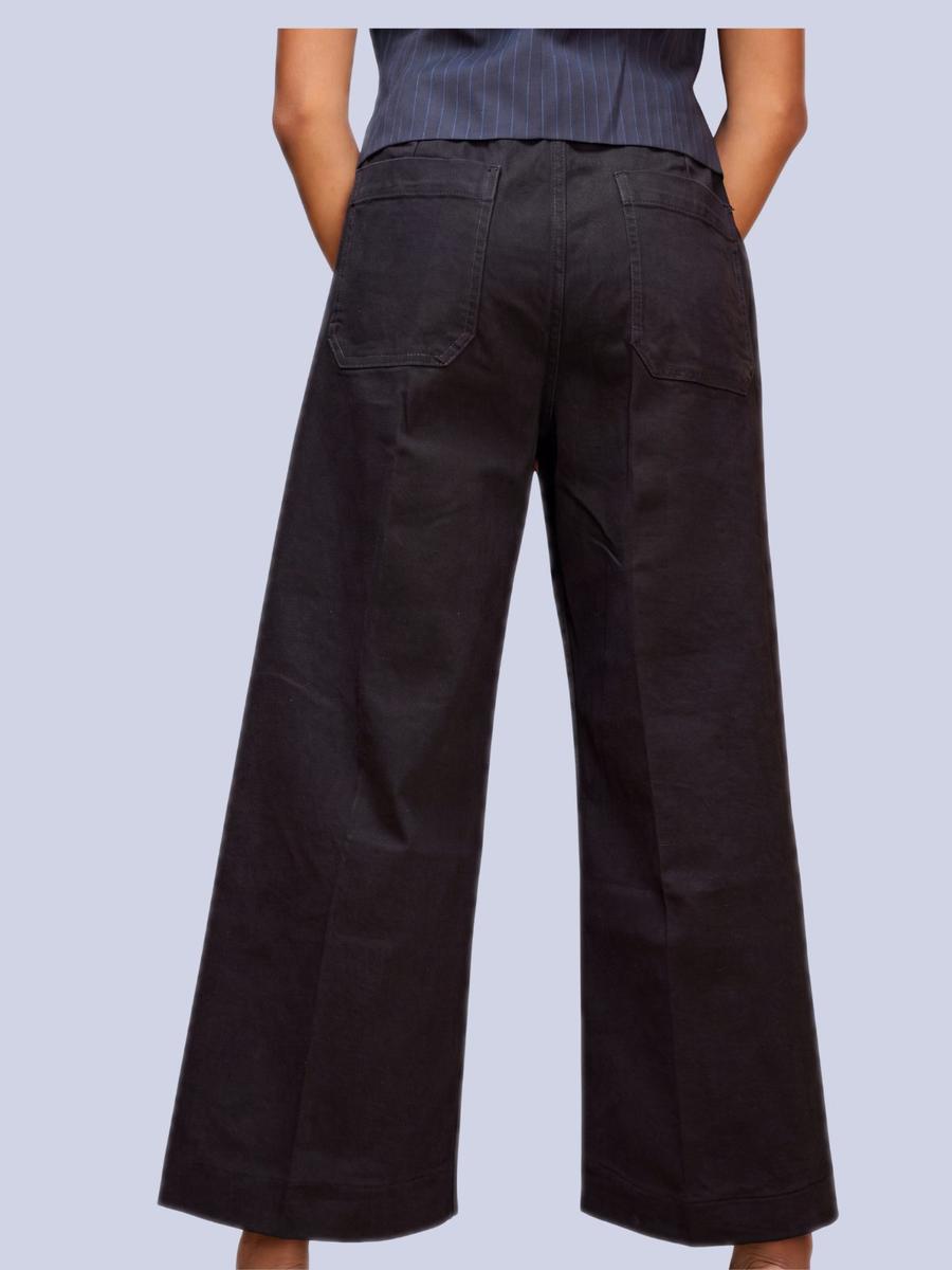 Pantalon jean large noir