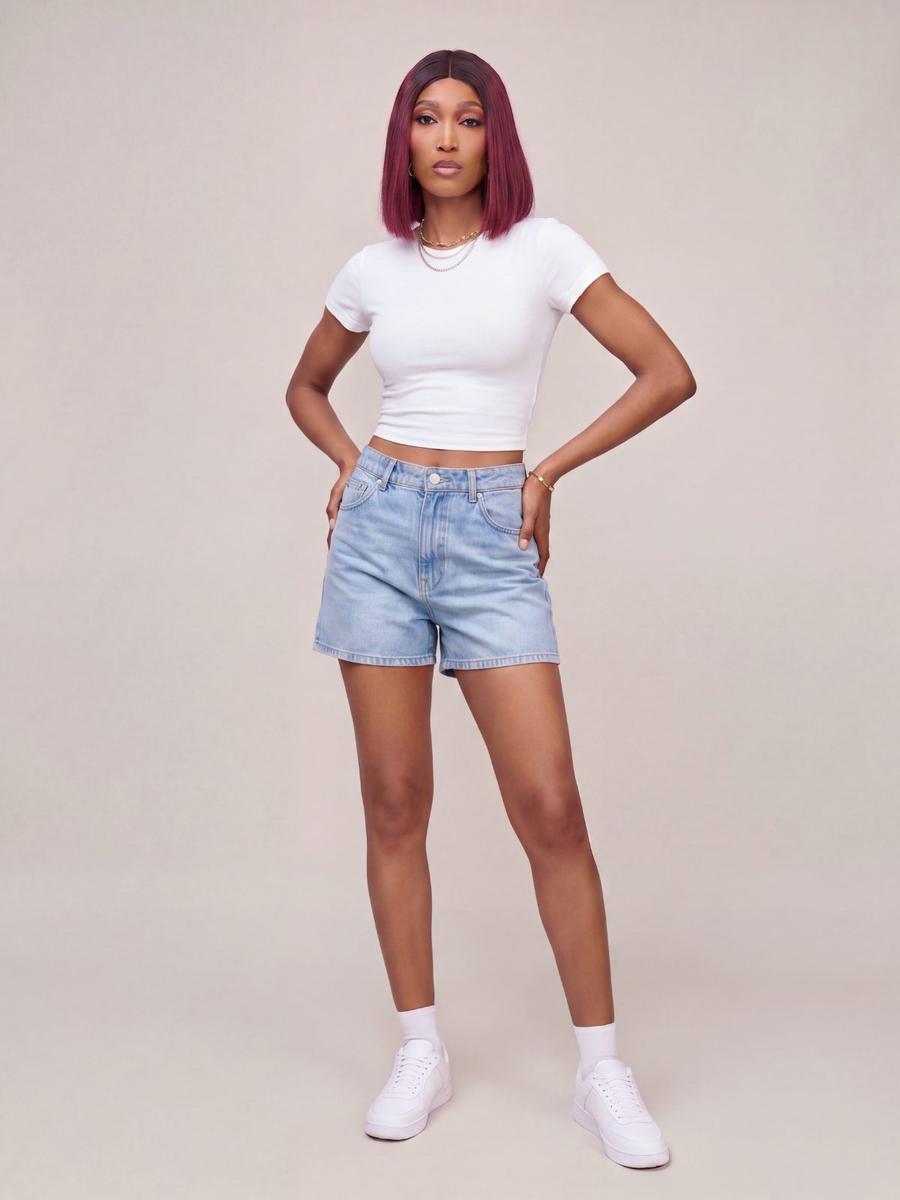 T-shirt crop top