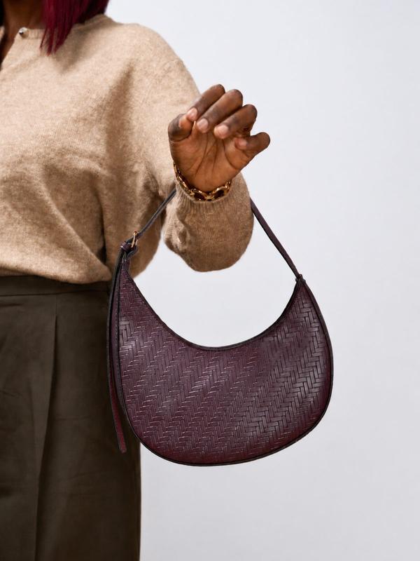 Sac demi-lune prune