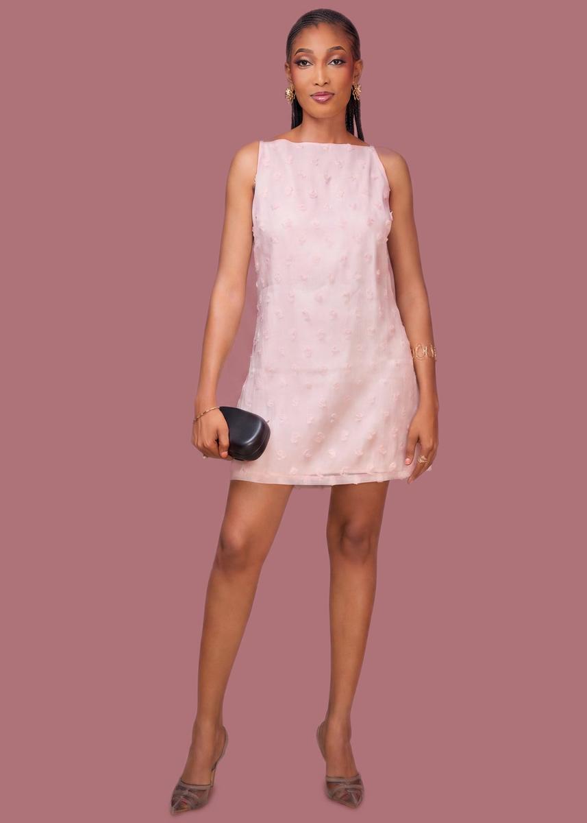 Mini robe détails floraux