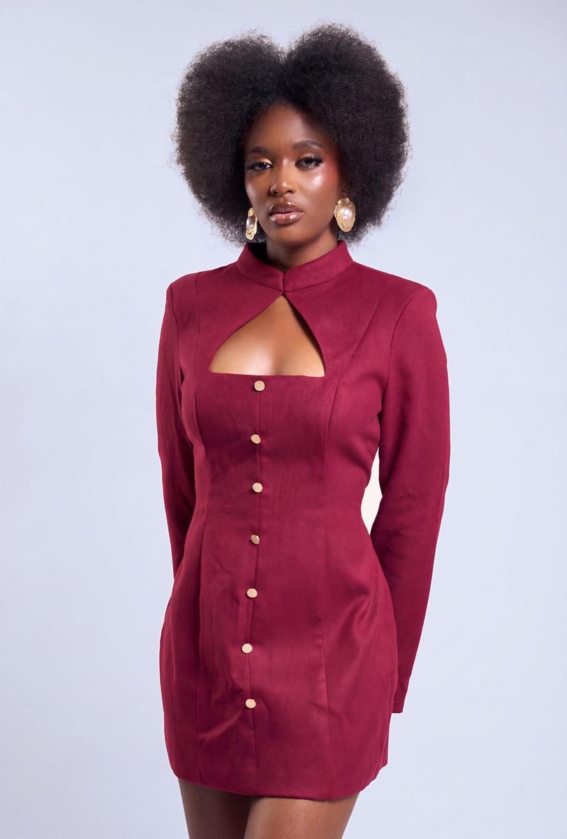 Mini robe col Mao