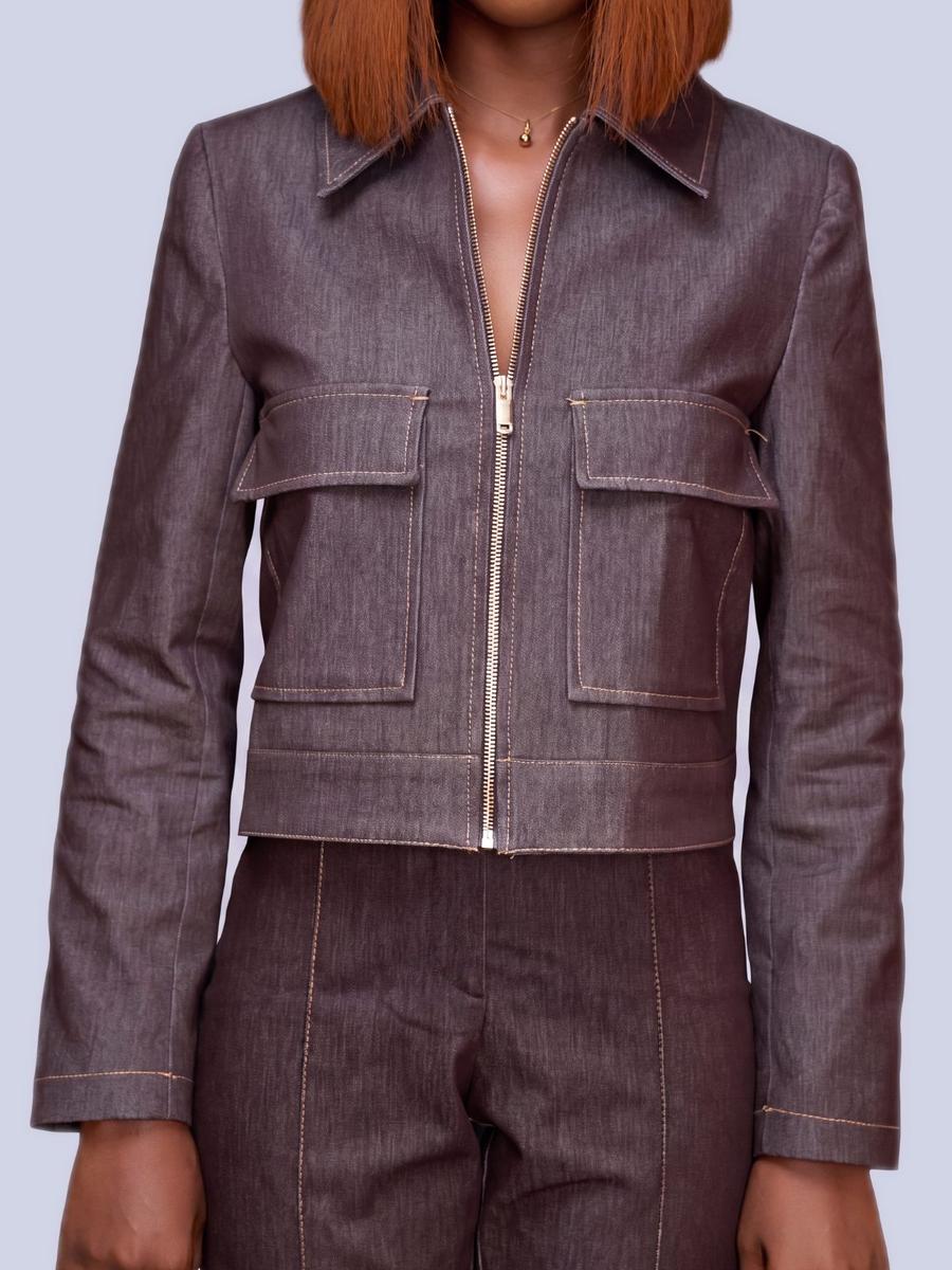 Veste zippée à poches